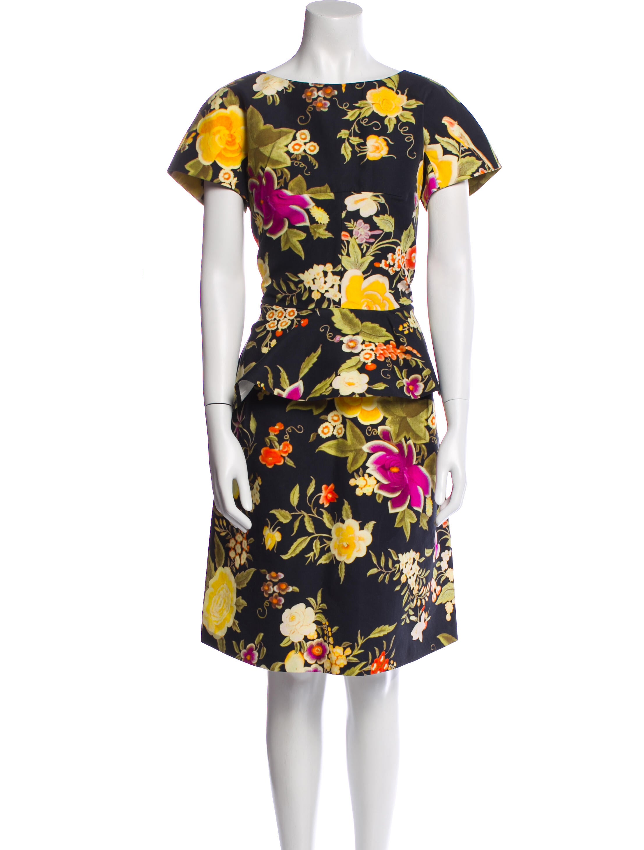 Etro Floral Print Knee-Length Dress