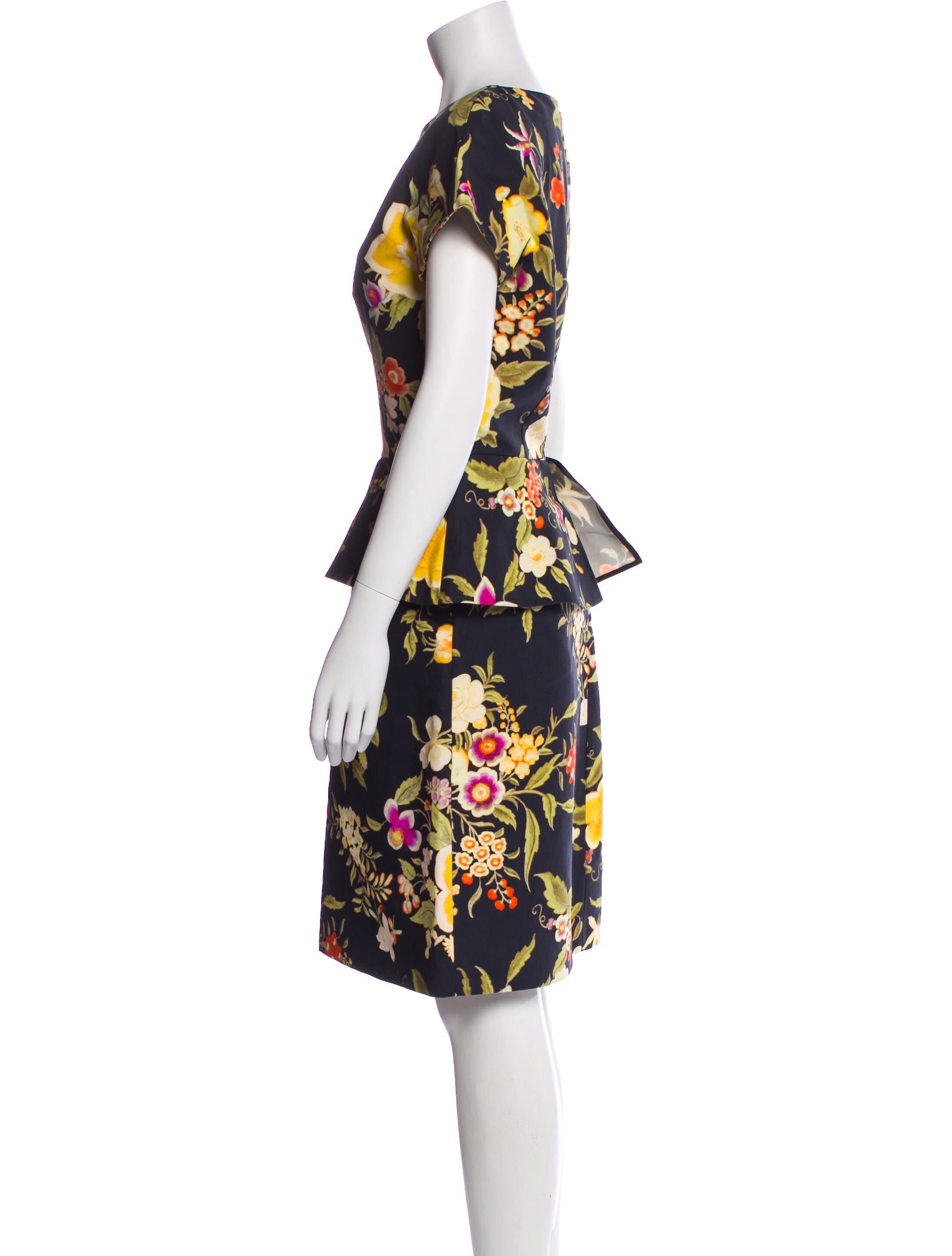 Etro Floral Print Knee-Length Dress