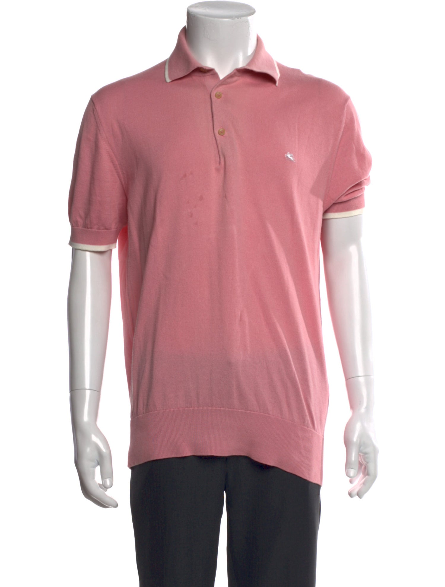Etro Collar Short Sleeve Polo Shirt