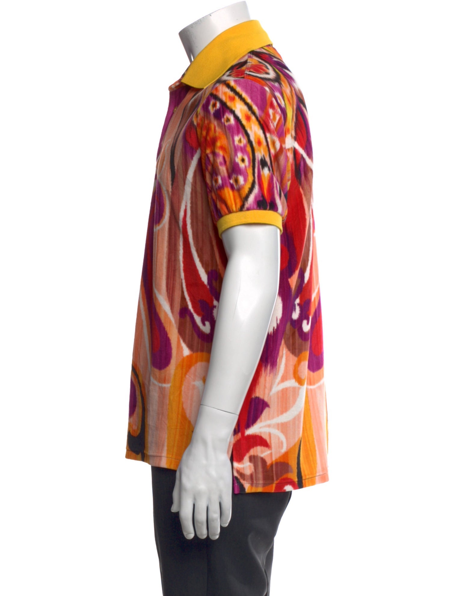 Etro Paisley Print Collar Polo Shirt w/ Tags