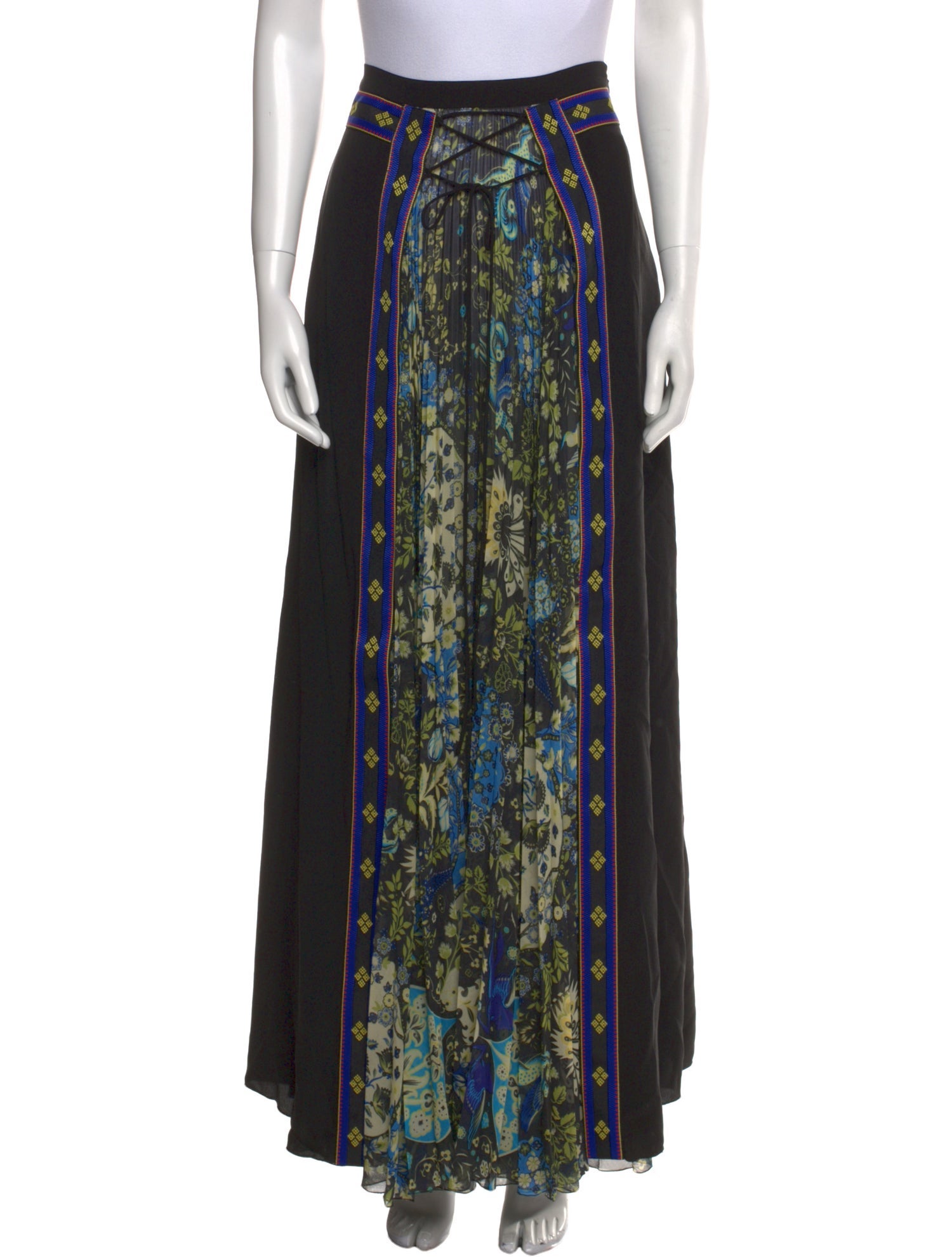 Etro Silk Long Skirt
