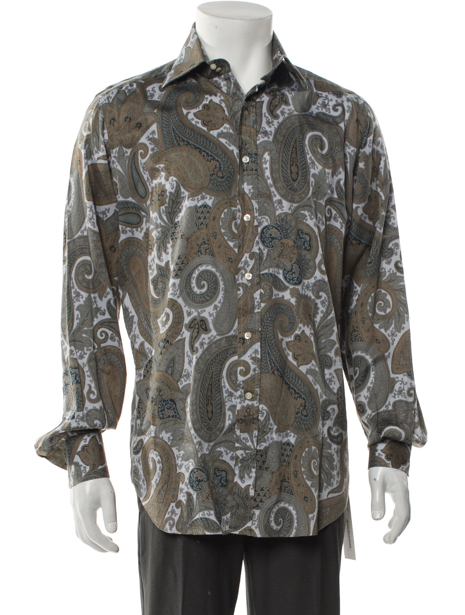 Etro Paisley Print Long Sleeve Shirt