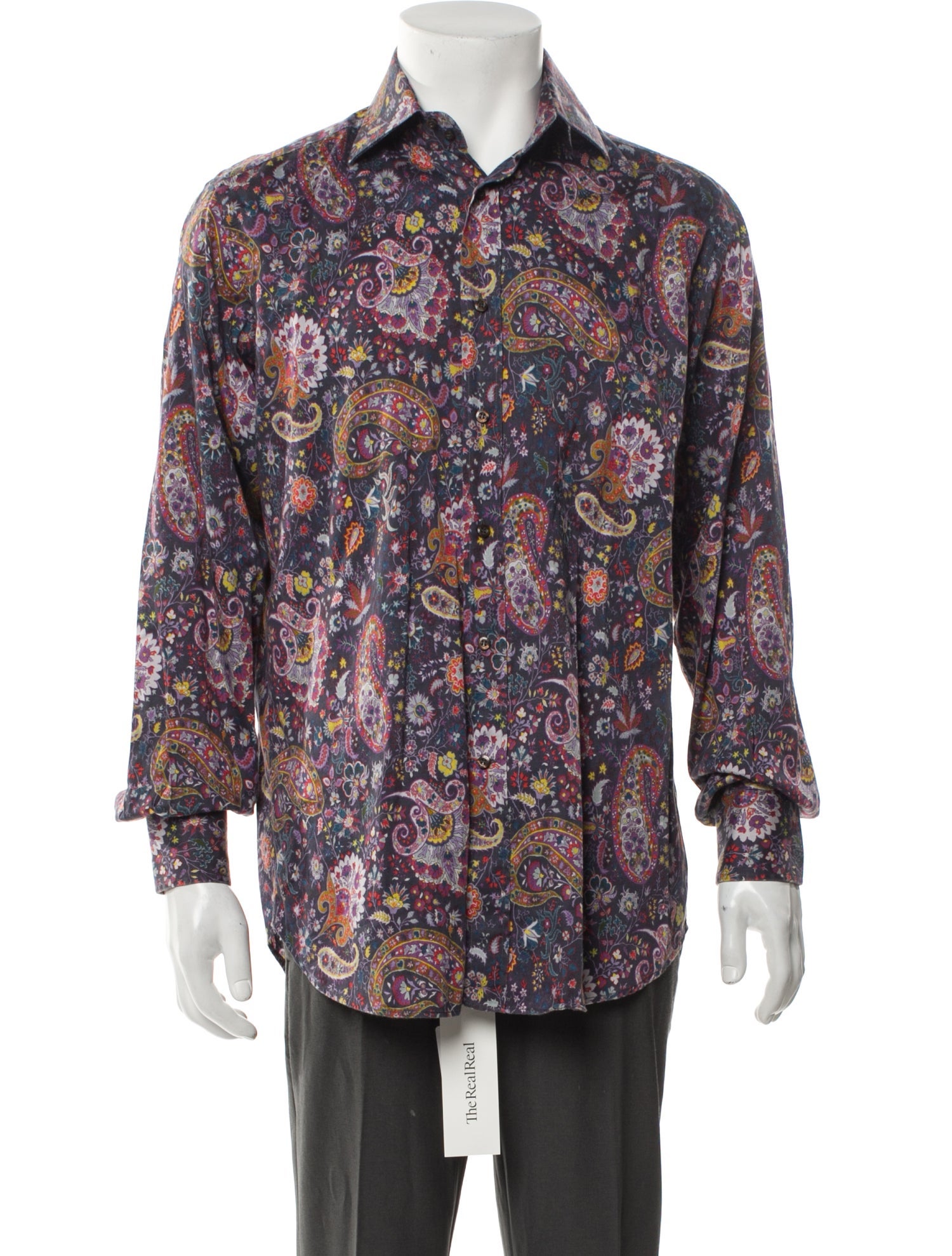Etro Paisley Print Long Sleeve Shirt