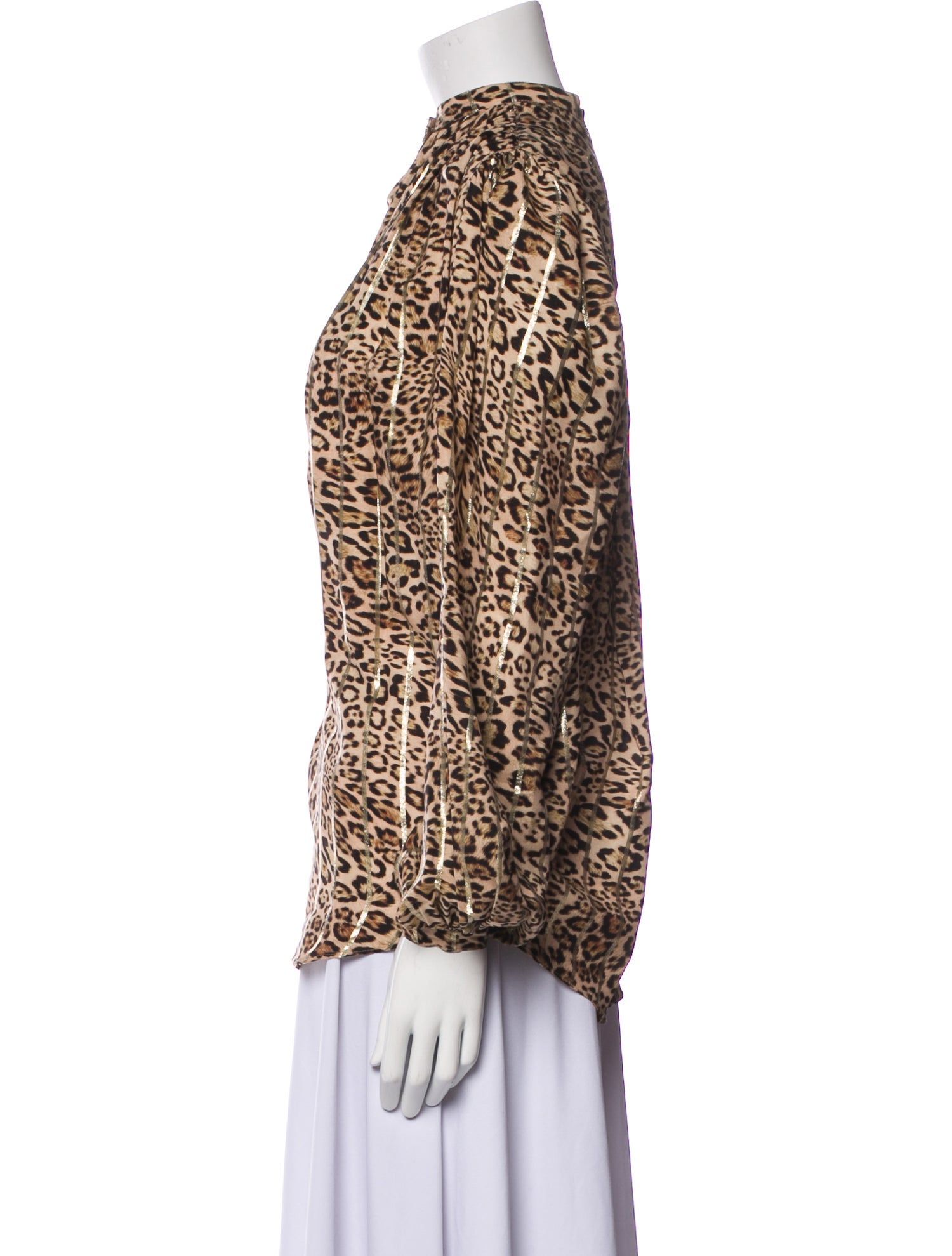 Etro Silk Animal Print Blouse