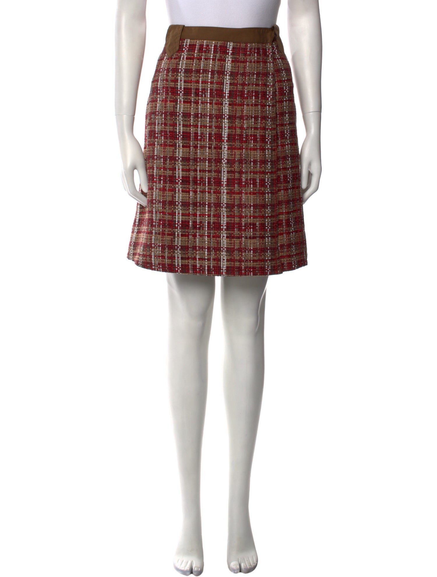 Etro Tweed Pattern Knee-Length Skirt