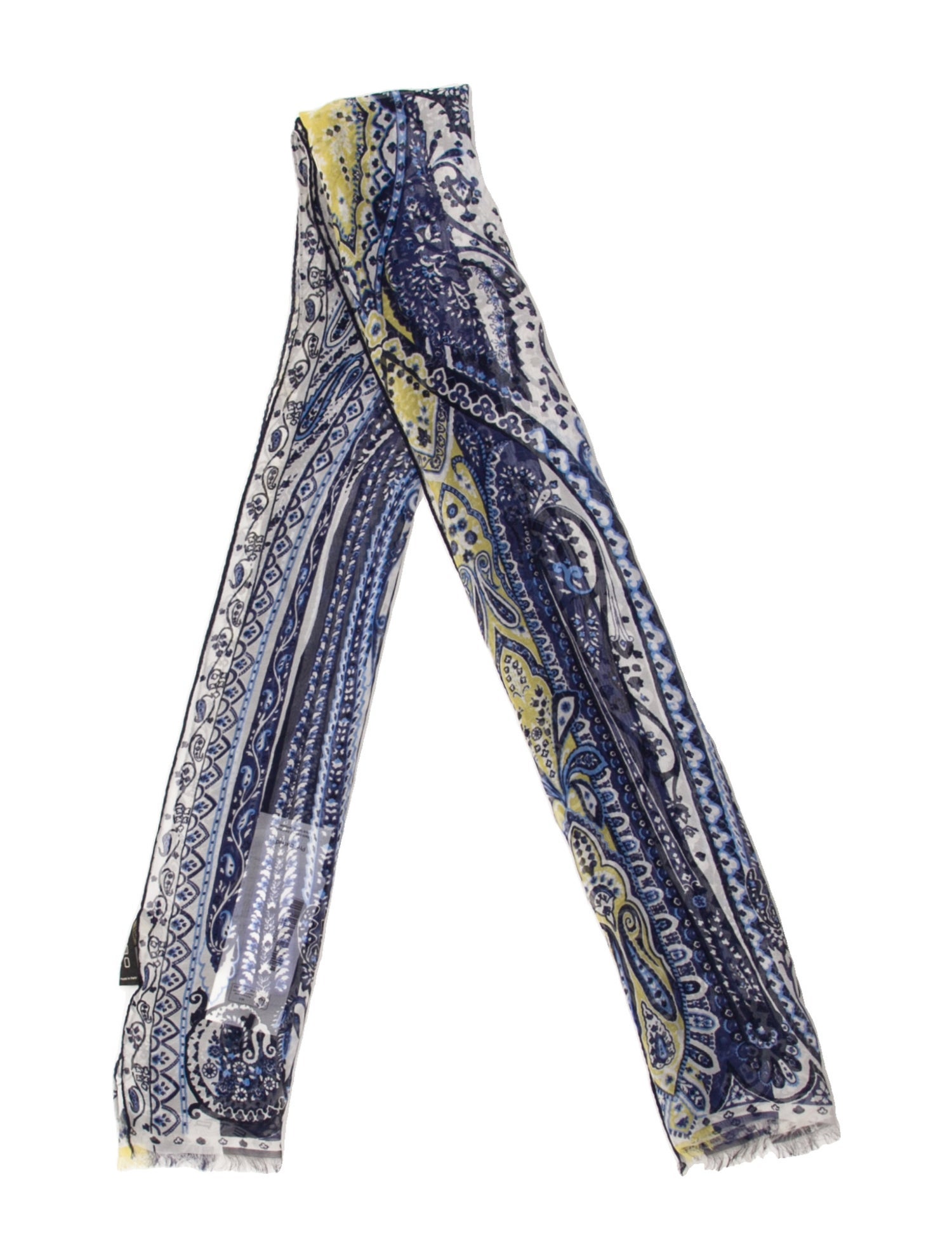 Etro Silk Paisley Print Scarf