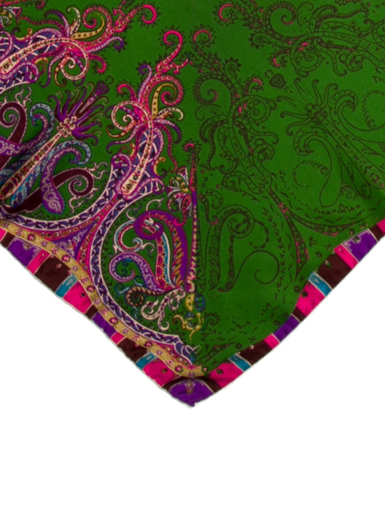 Etro Silk Paisley Print Scarf