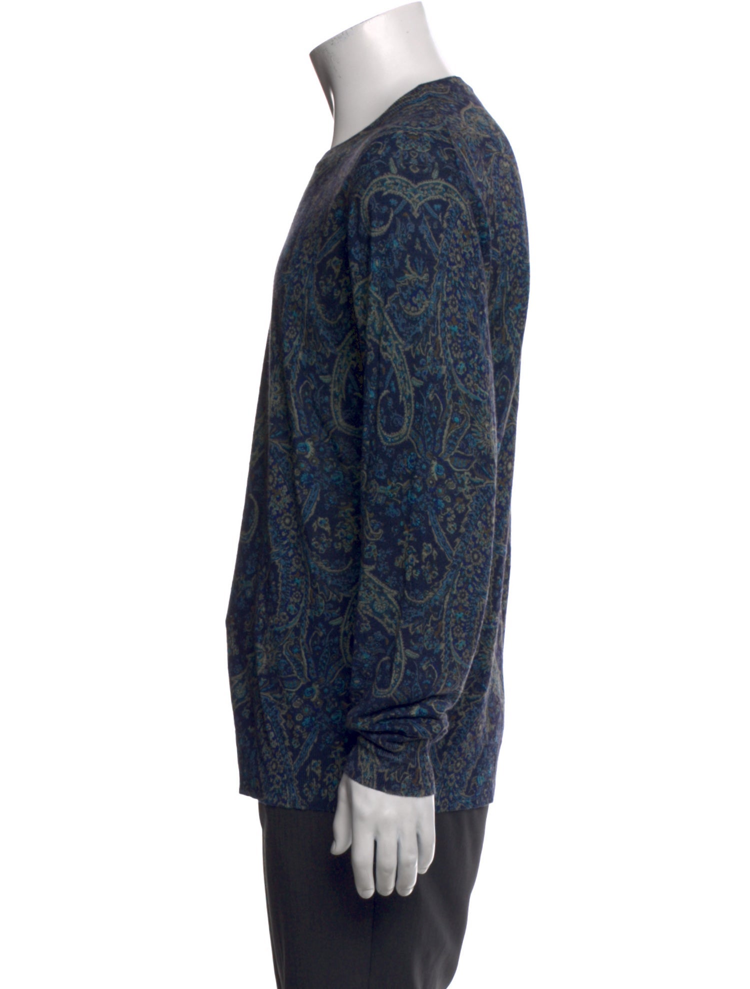 Etro Silk Paisley Print Pullover