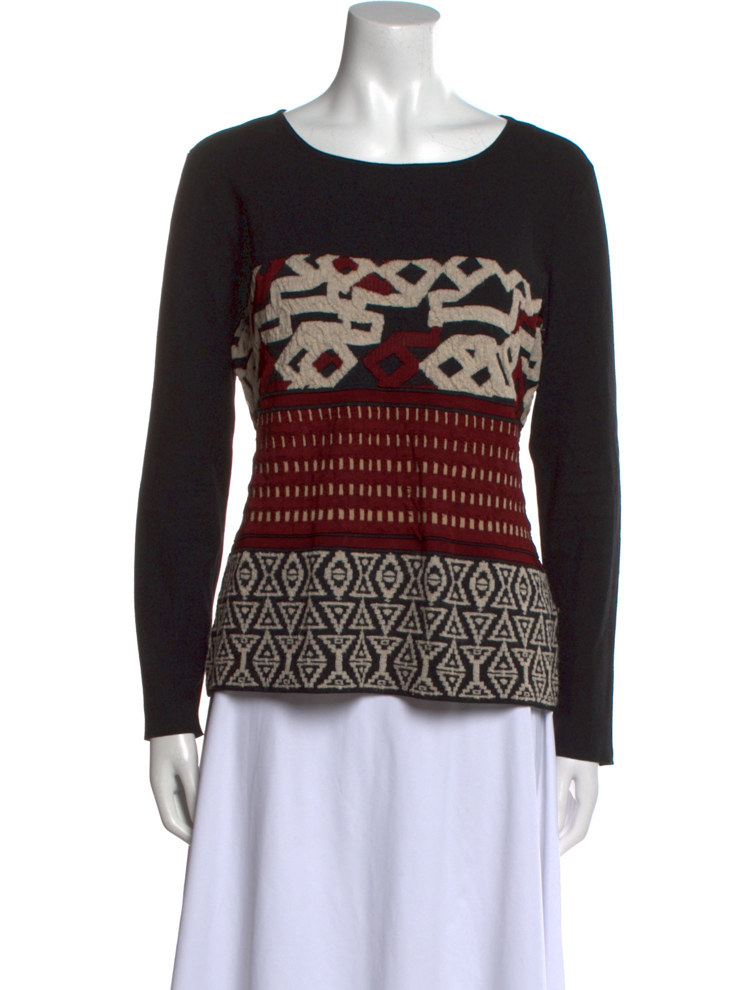 Etro Graphic Print Bateau Neckline Sweatshirt