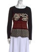 Etro Graphic Print Bateau Neckline Sweatshirt