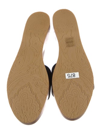 Etro Suede Printed Slides