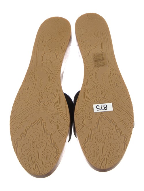 Etro Suede Printed Slides