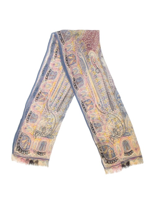 Etro Silk Paisley Print Scarf