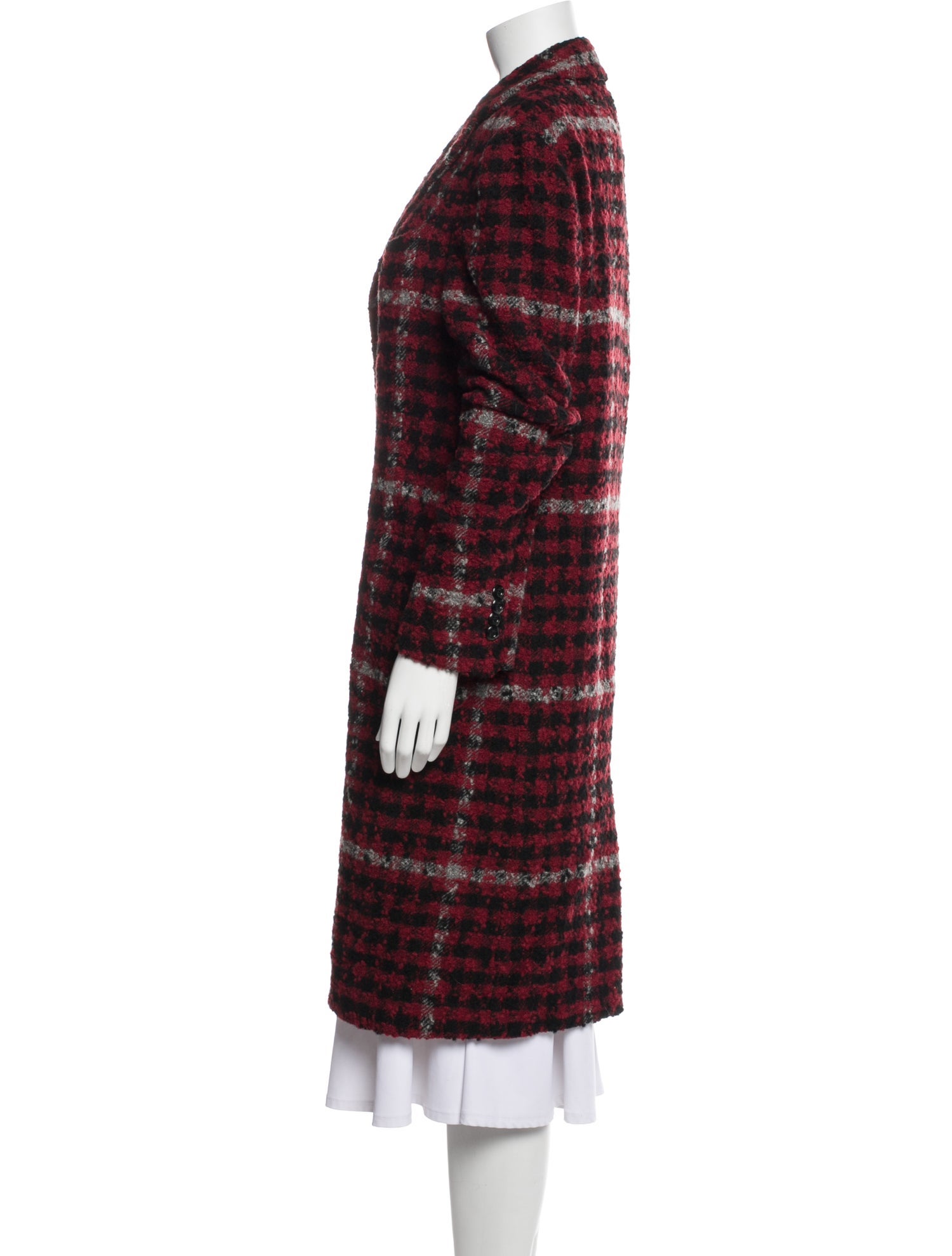 Etro Plaid Print Coat