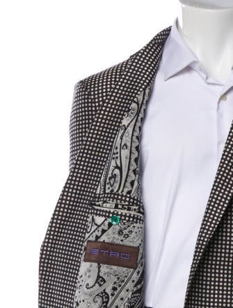 Etro Mens Pattern print suit blazer
