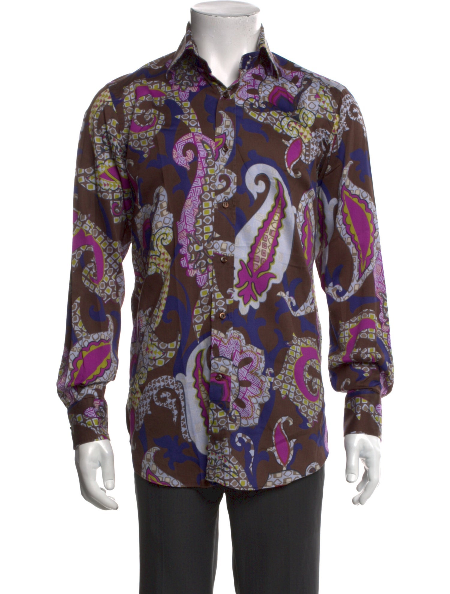 Etro Paisley Print Long Sleeve Shirt