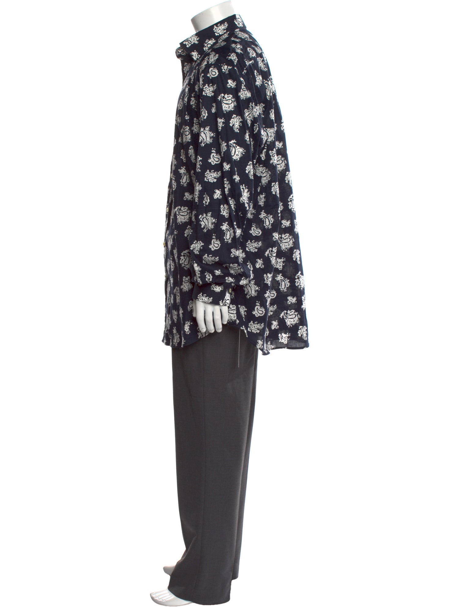 Etro Paisley Print Long Sleeve Shirt