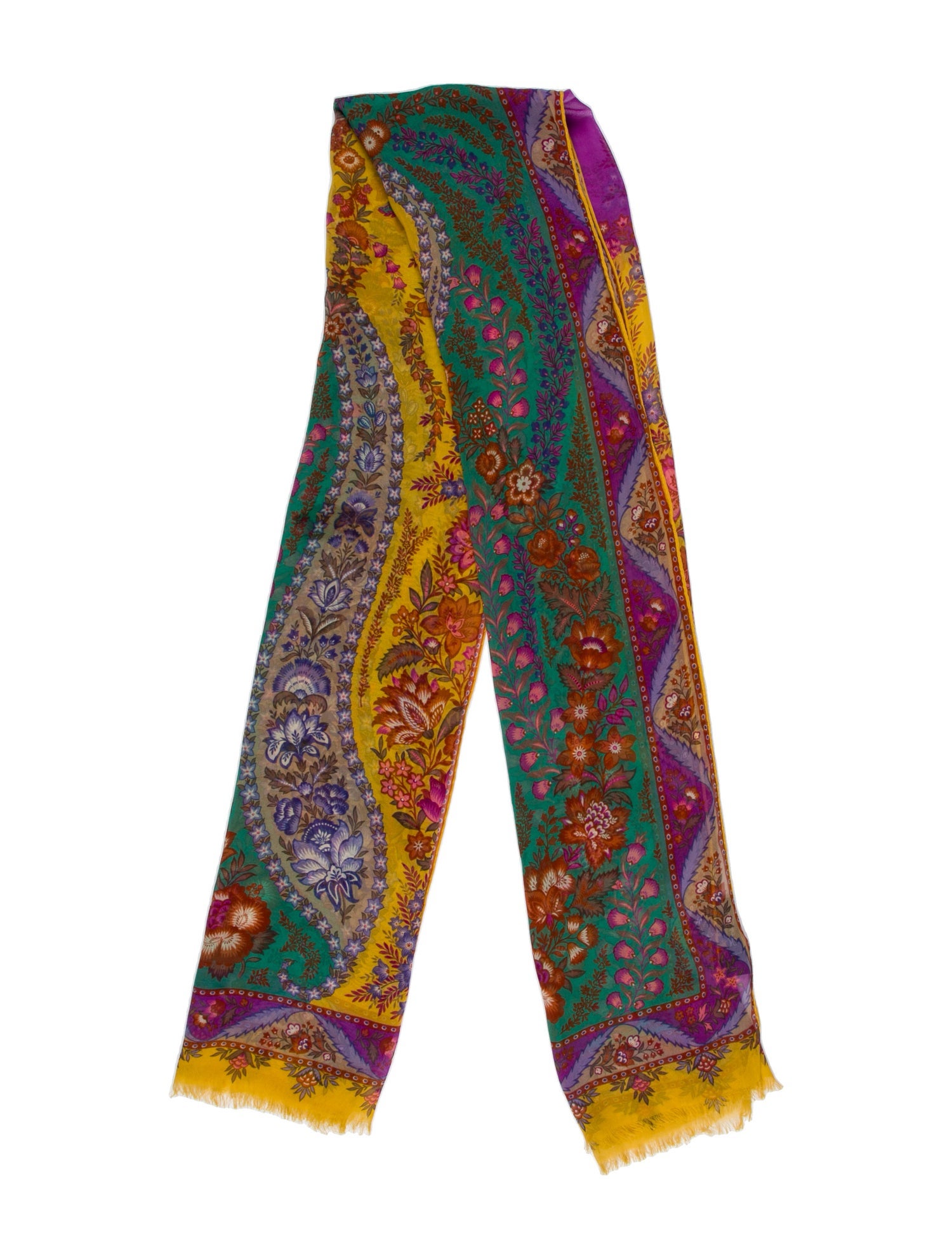 Etro Silk Floral Print Scarf
