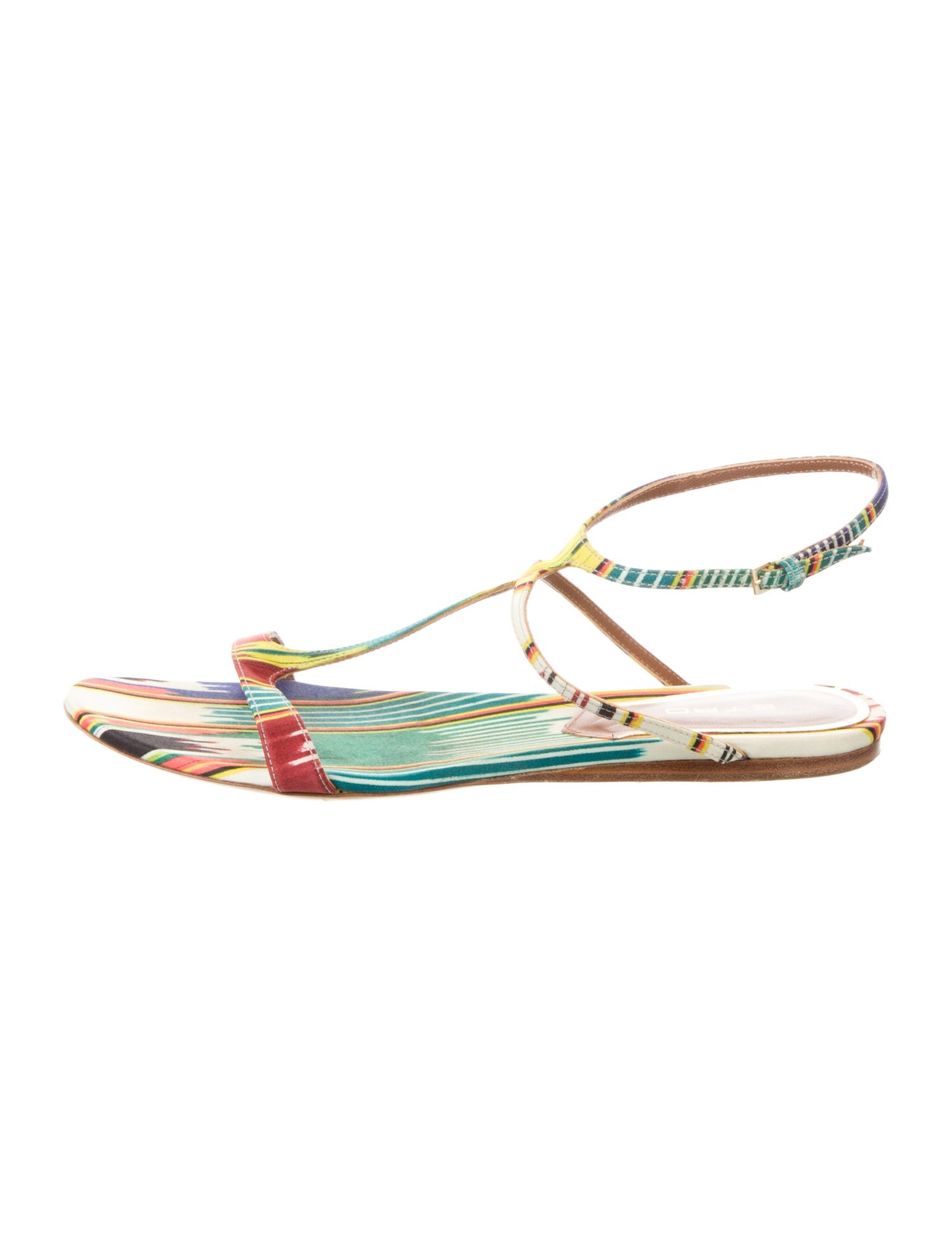Etro Satin Printed Sandals