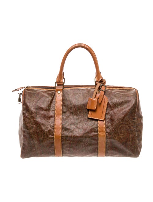 Etro Leather Weekender Bag