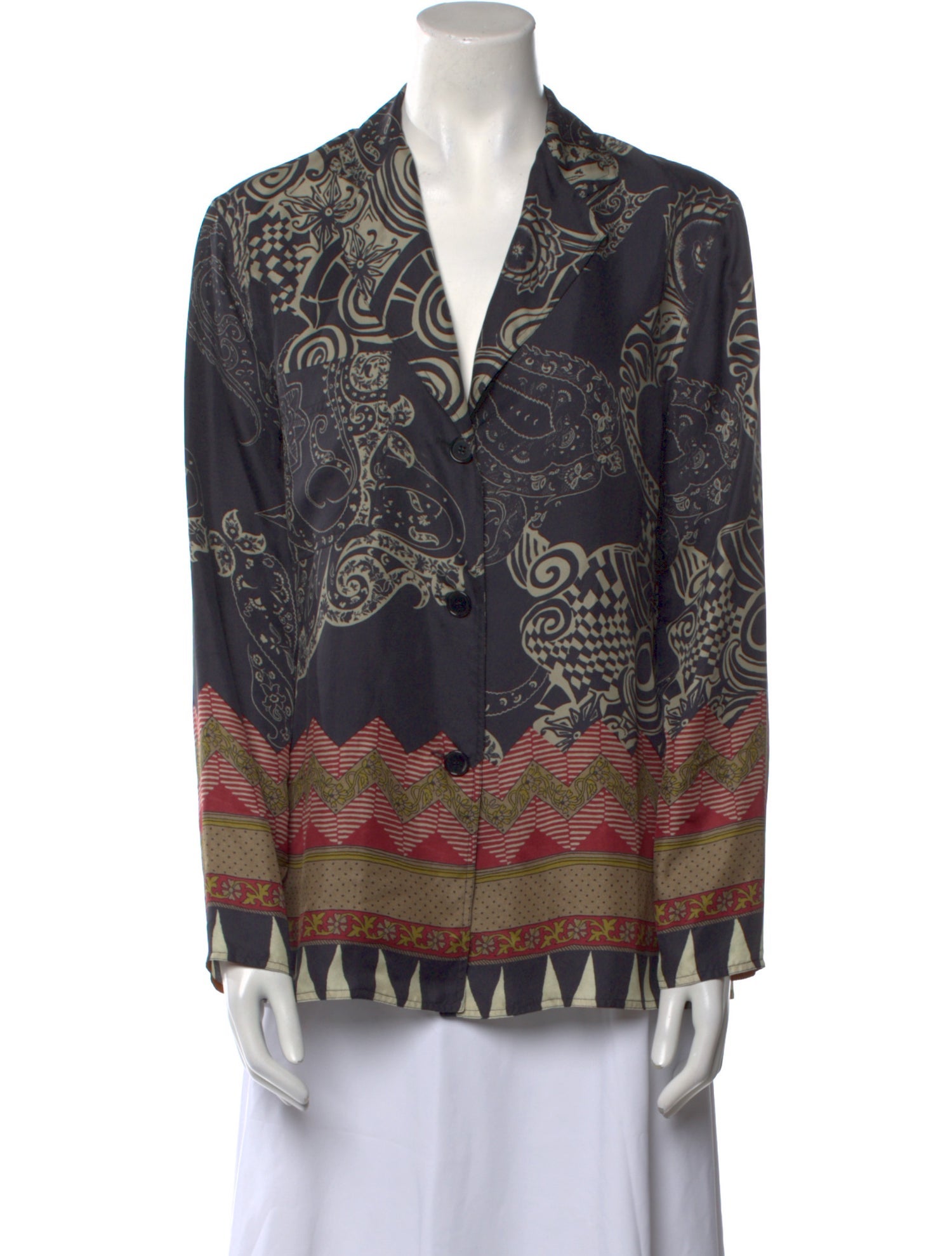 Etro Silk Paisley Print Tunic