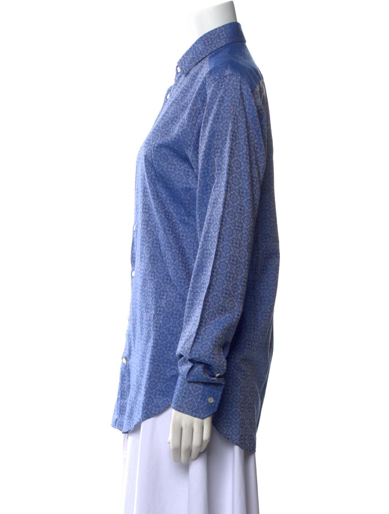 Etro Long Sleeve Button-Up Top