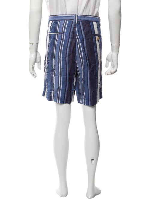 Etro Linen Flat Front Shorts