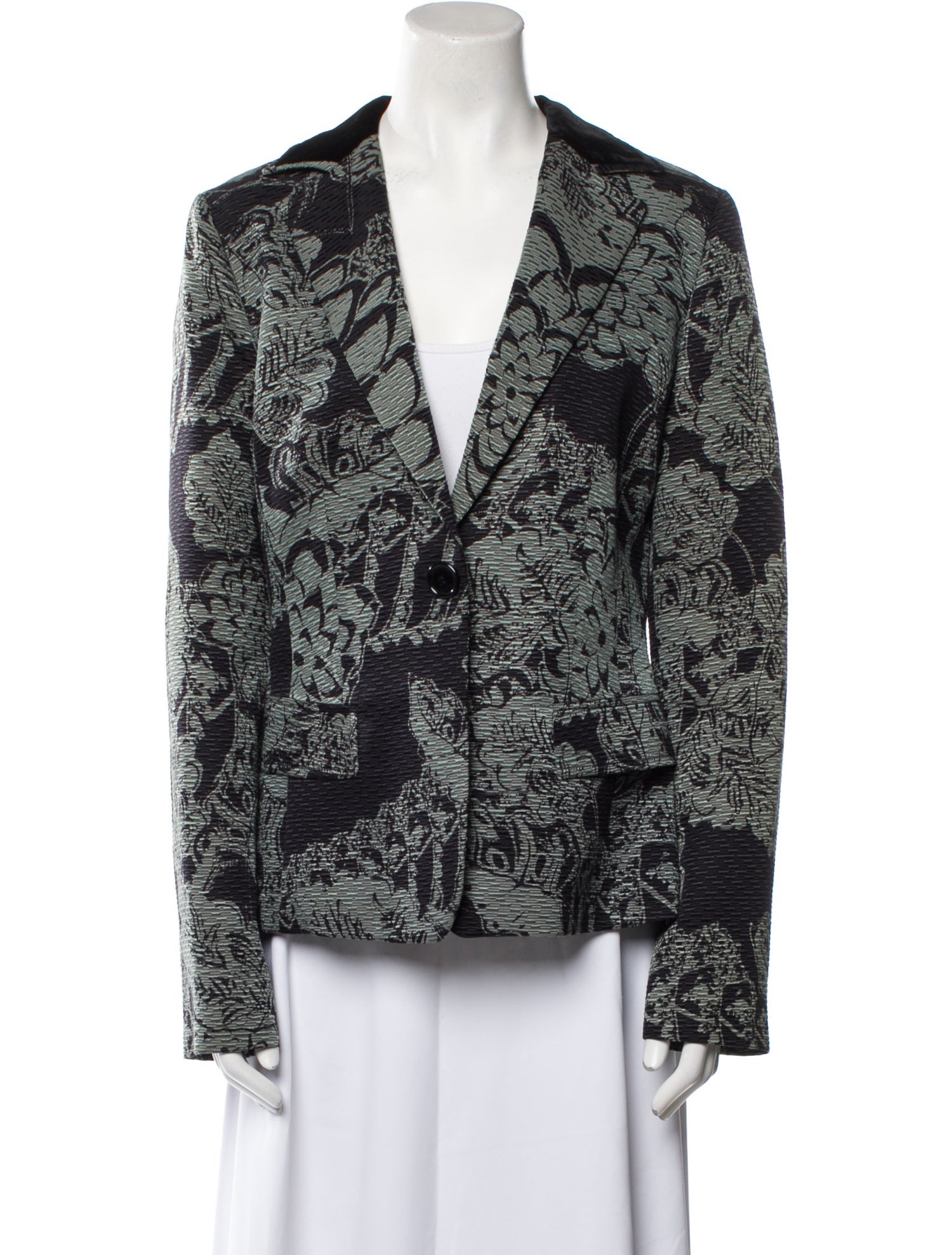 Etro Wool Printed Blazer