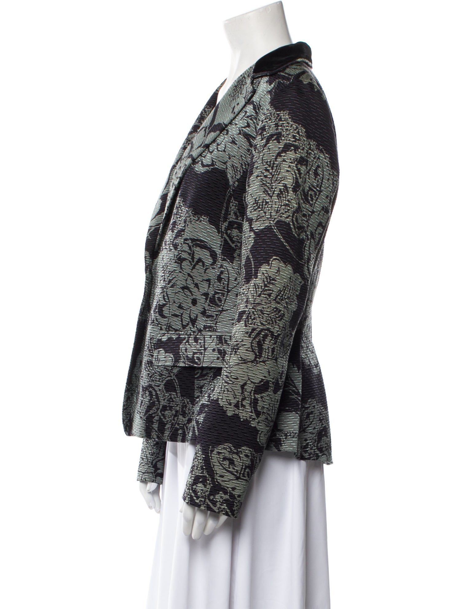 Etro Wool Printed Blazer