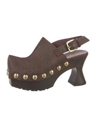 Etro Leather Slingback Pumps