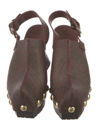 Etro Leather Slingback Pumps