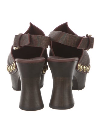 Etro Leather Slingback Pumps