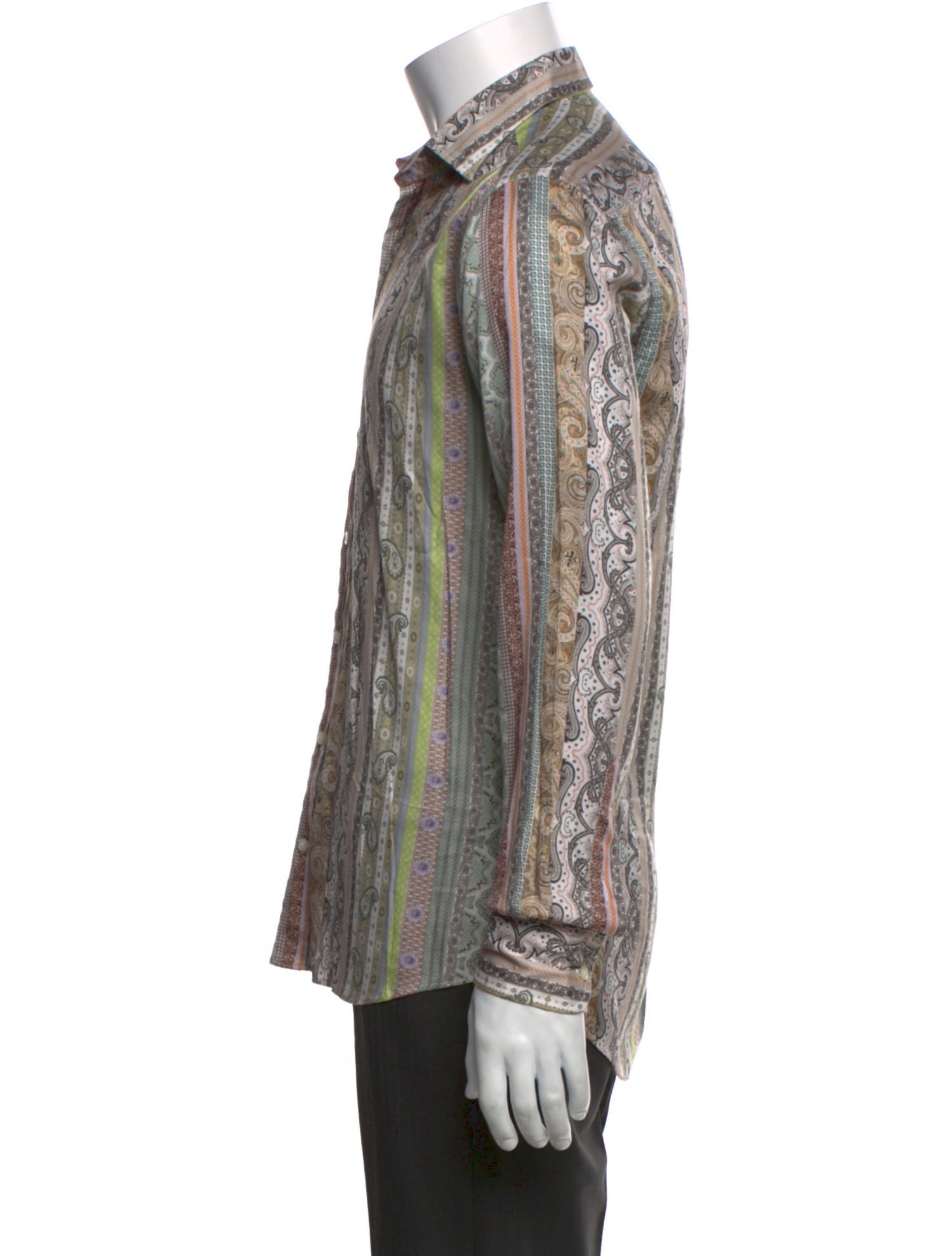 Etro Paisley Print Long Sleeve Dress Shirt