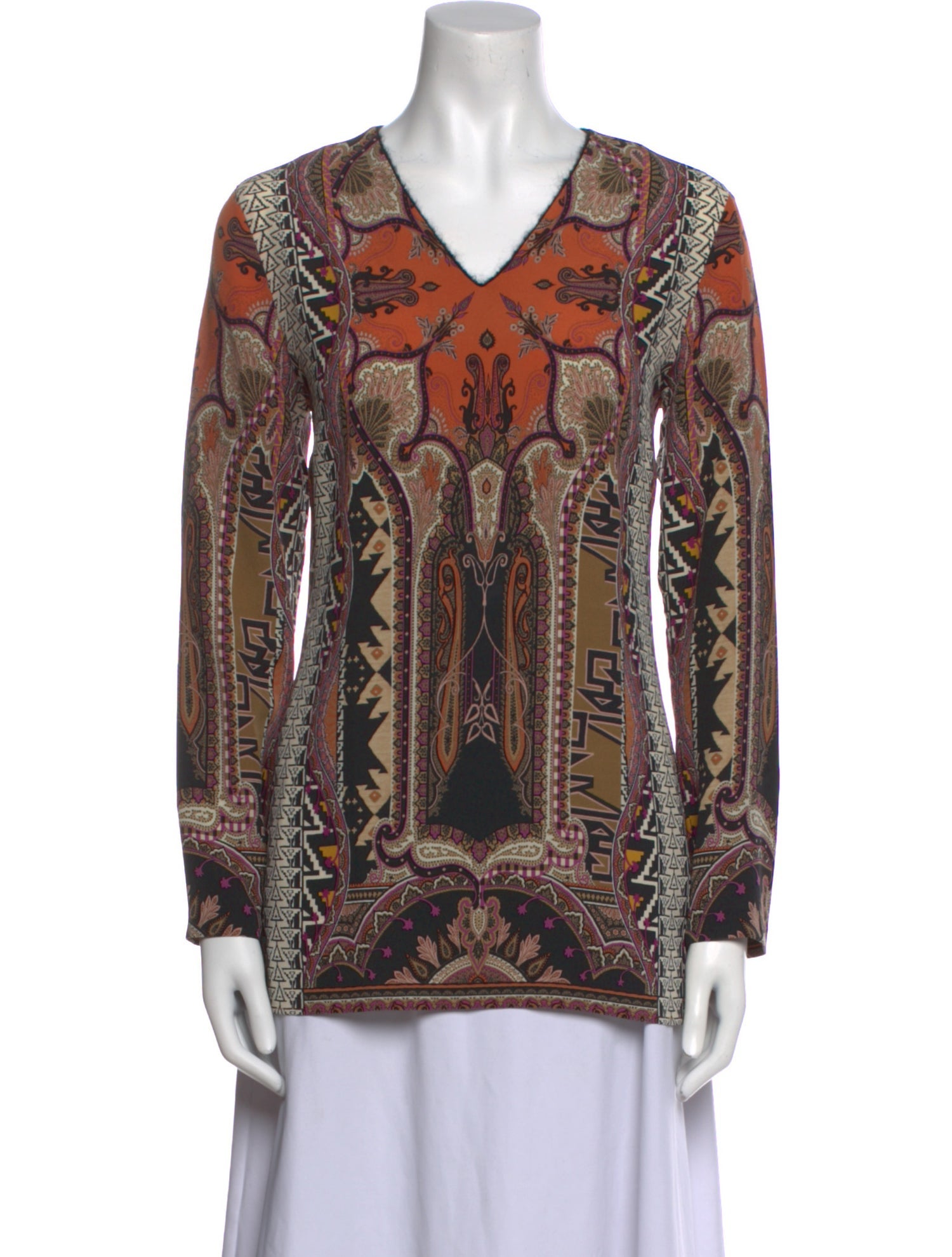 Etro Silk Paisley Print Blouse