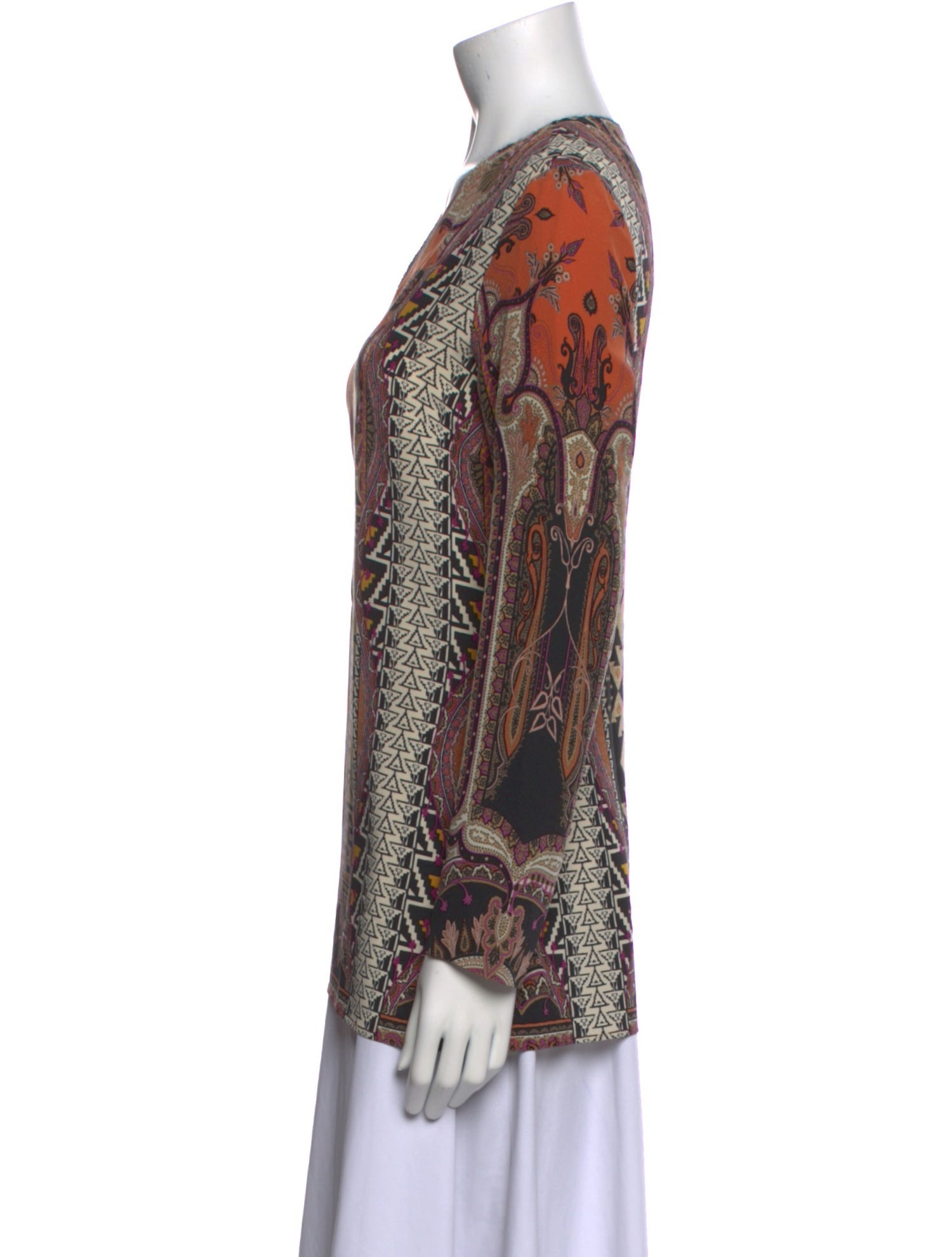 Etro Silk Paisley Print Blouse