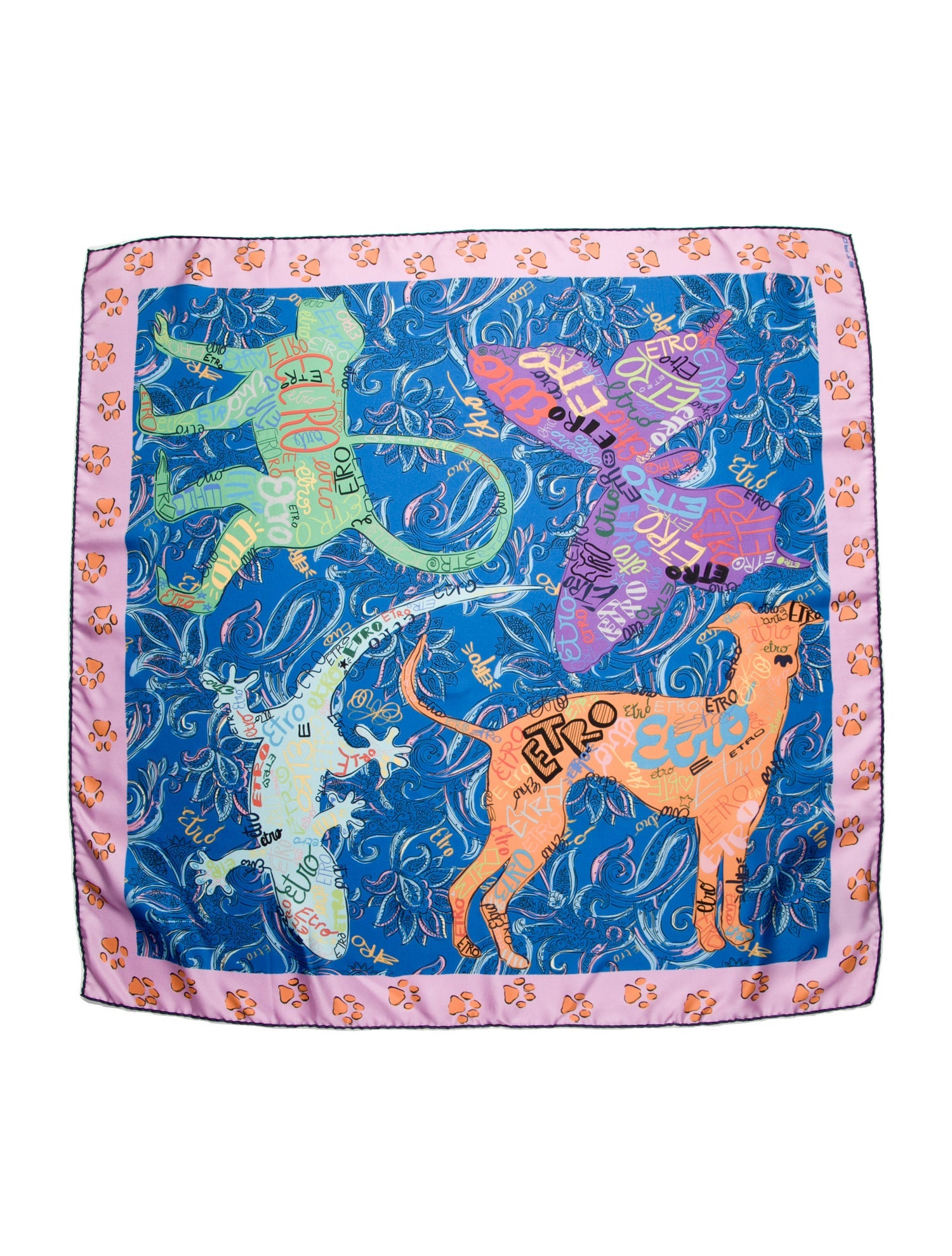 Etro Silk Printed Scarf w/ Tags