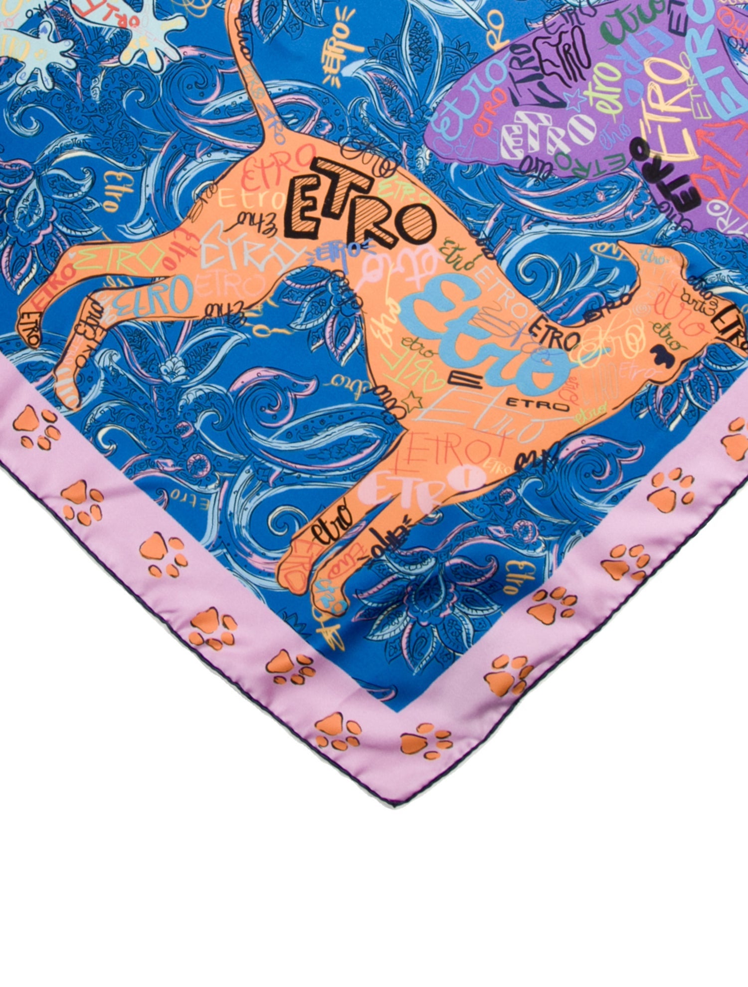 Etro Silk Printed Scarf w/ Tags