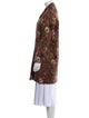 Etro Wool Floral Print Trench Coat