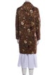 Etro Wool Floral Print Trench Coat