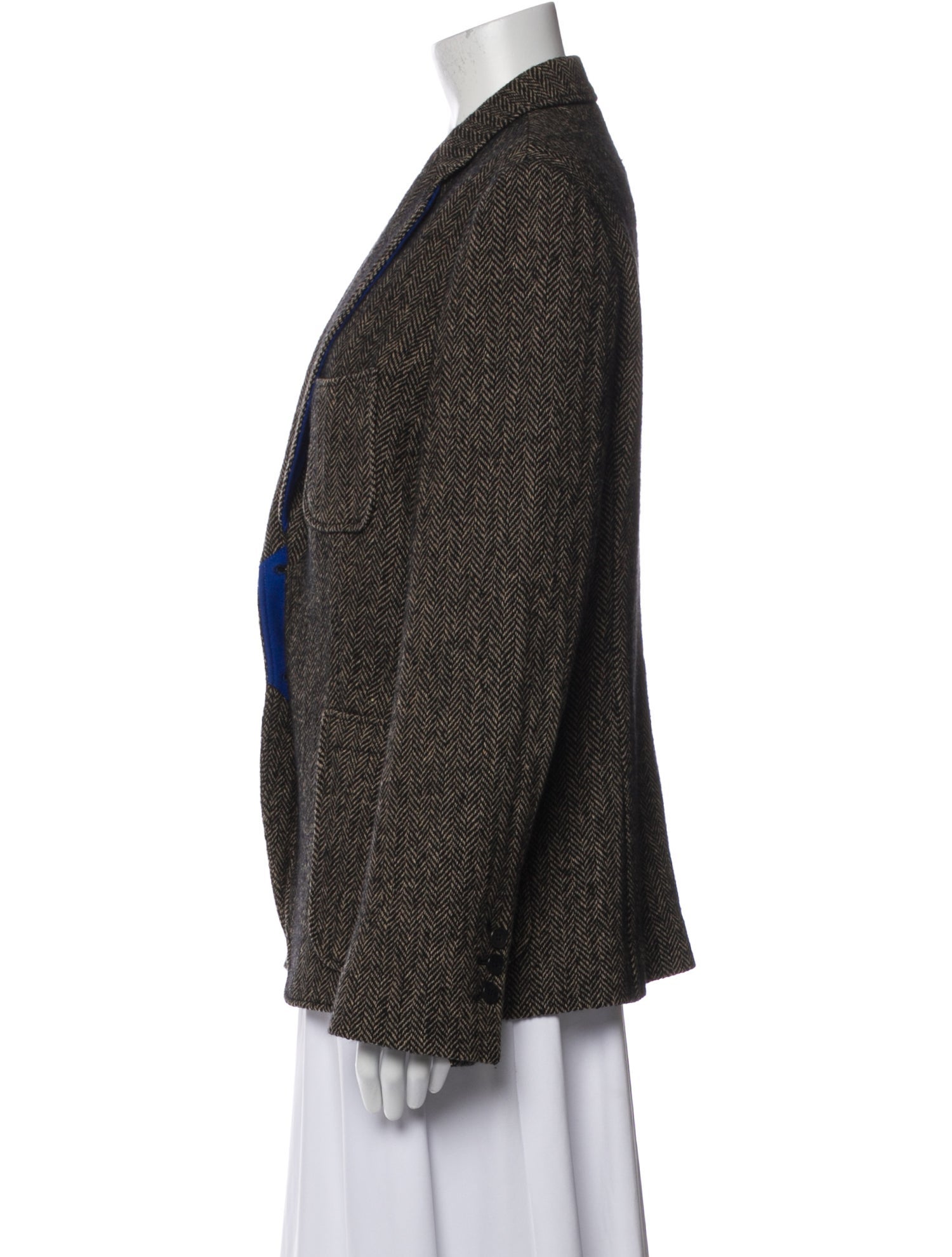 Etro Wool Tweed Pattern Blazer