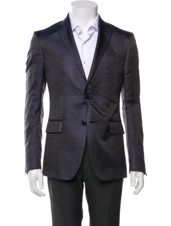 Etro Silk Polka Dot Print Blazer