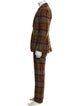Etro Wool Plaid Print Two-Piece Suit