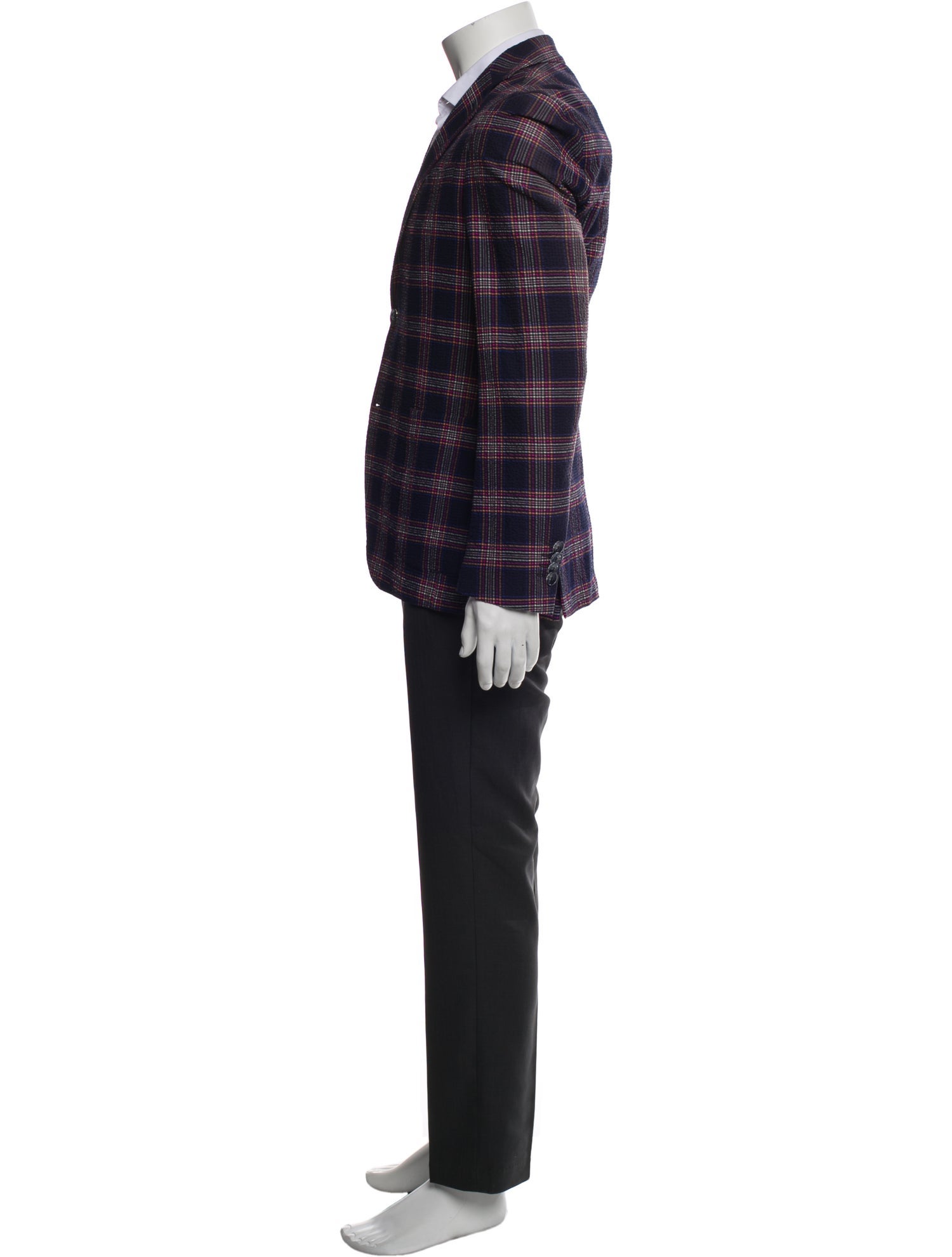 Etro Plaid Print Blazer