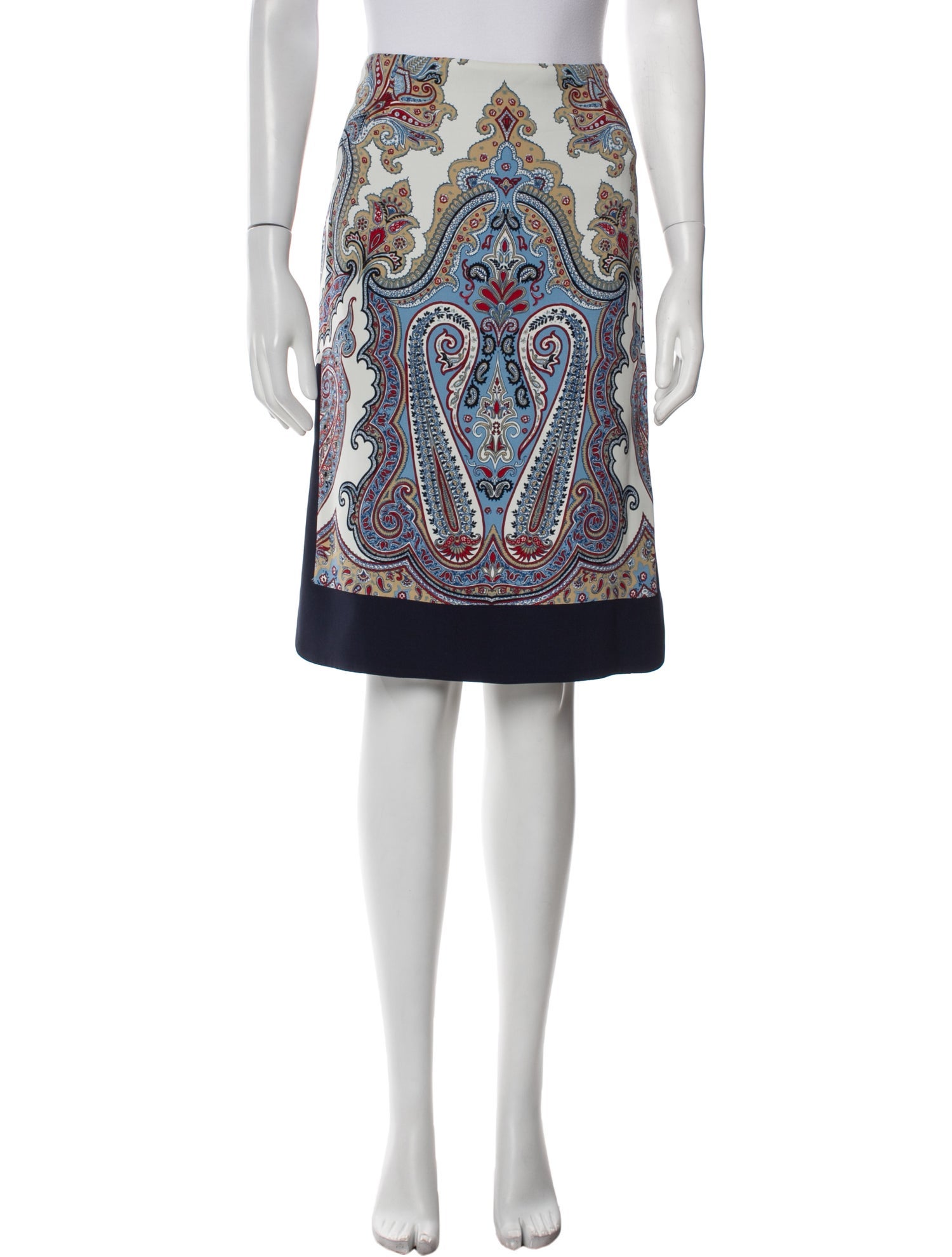 Etro Paisley Print Knee-Length Skirt