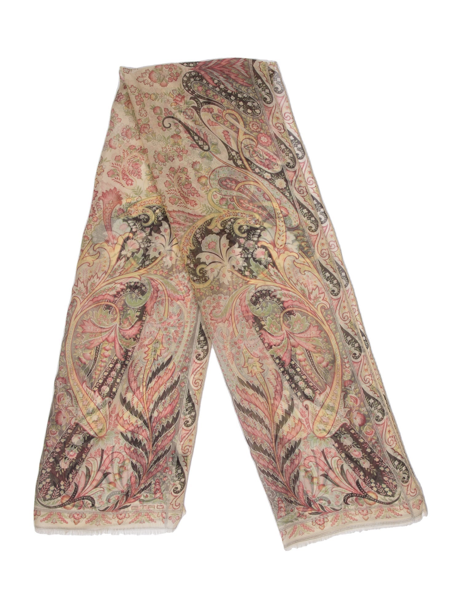 Etro Silk Floral Print Scarf