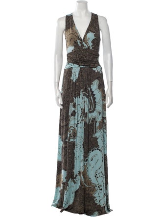 Etro Printed Long Dress