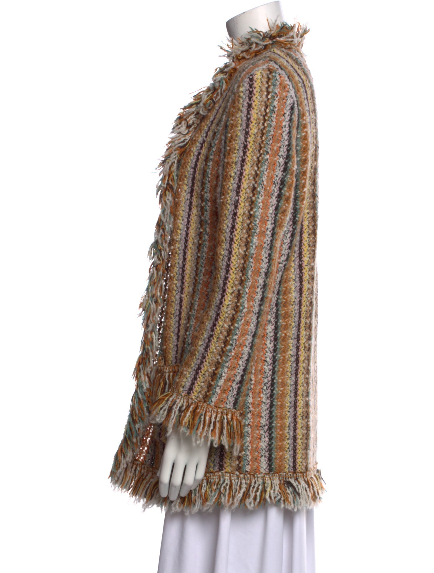 Etro Striped Open Front Sweater