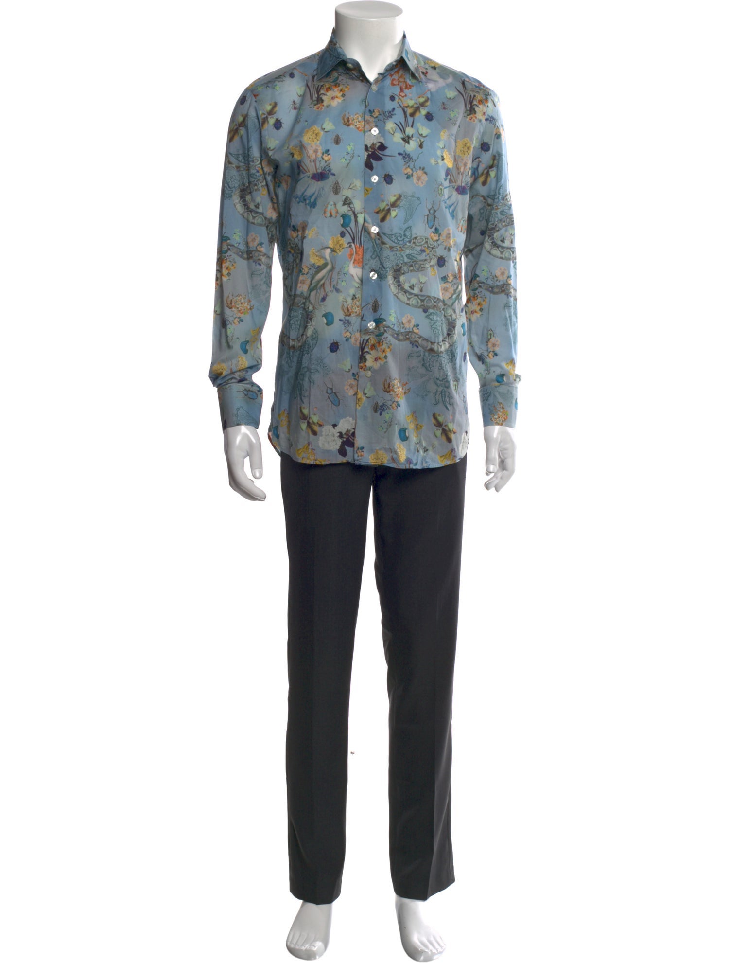 Etro Printed Long Sleeve Shirt
