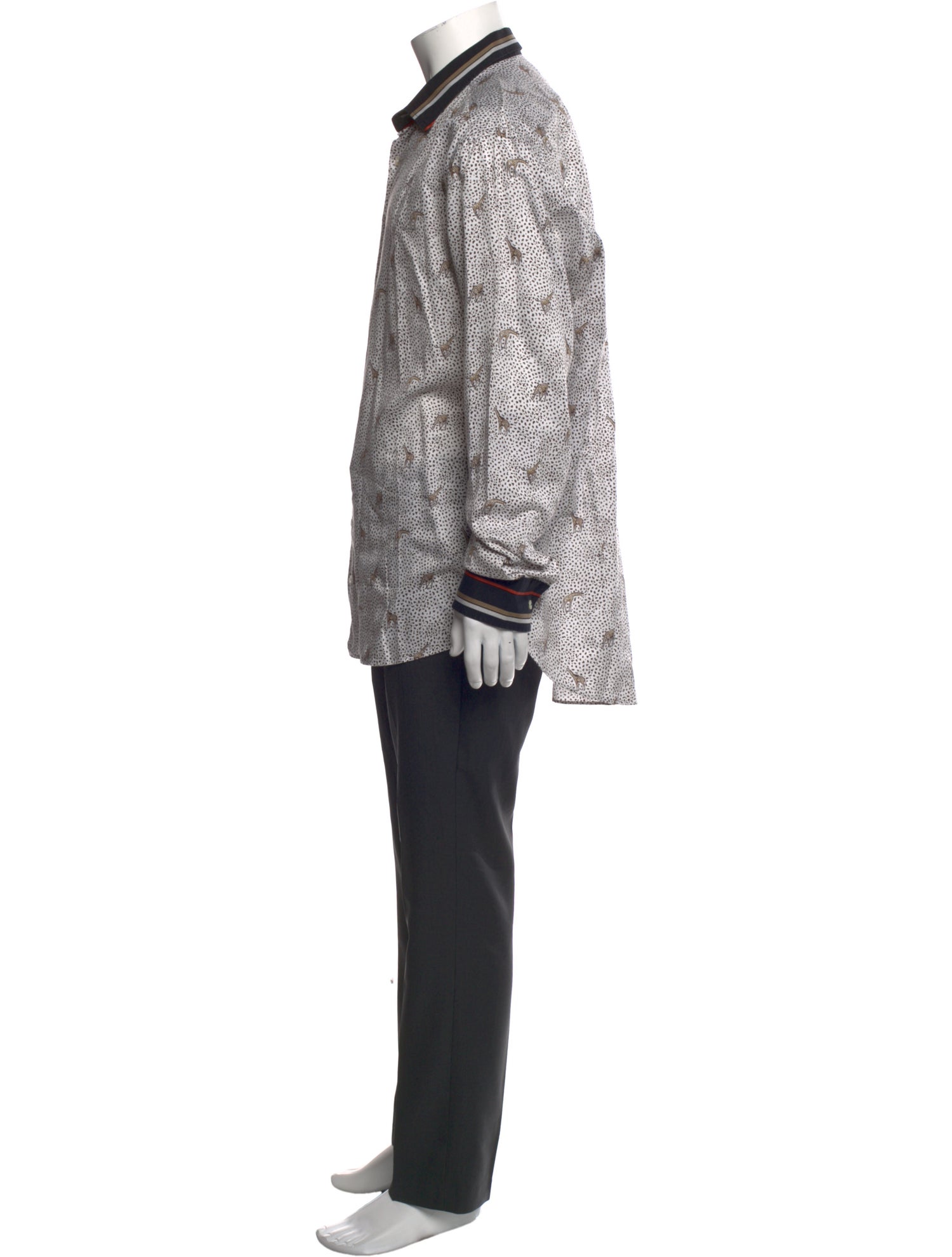 Etro Polka Dot Print Long Sleeve Shirt