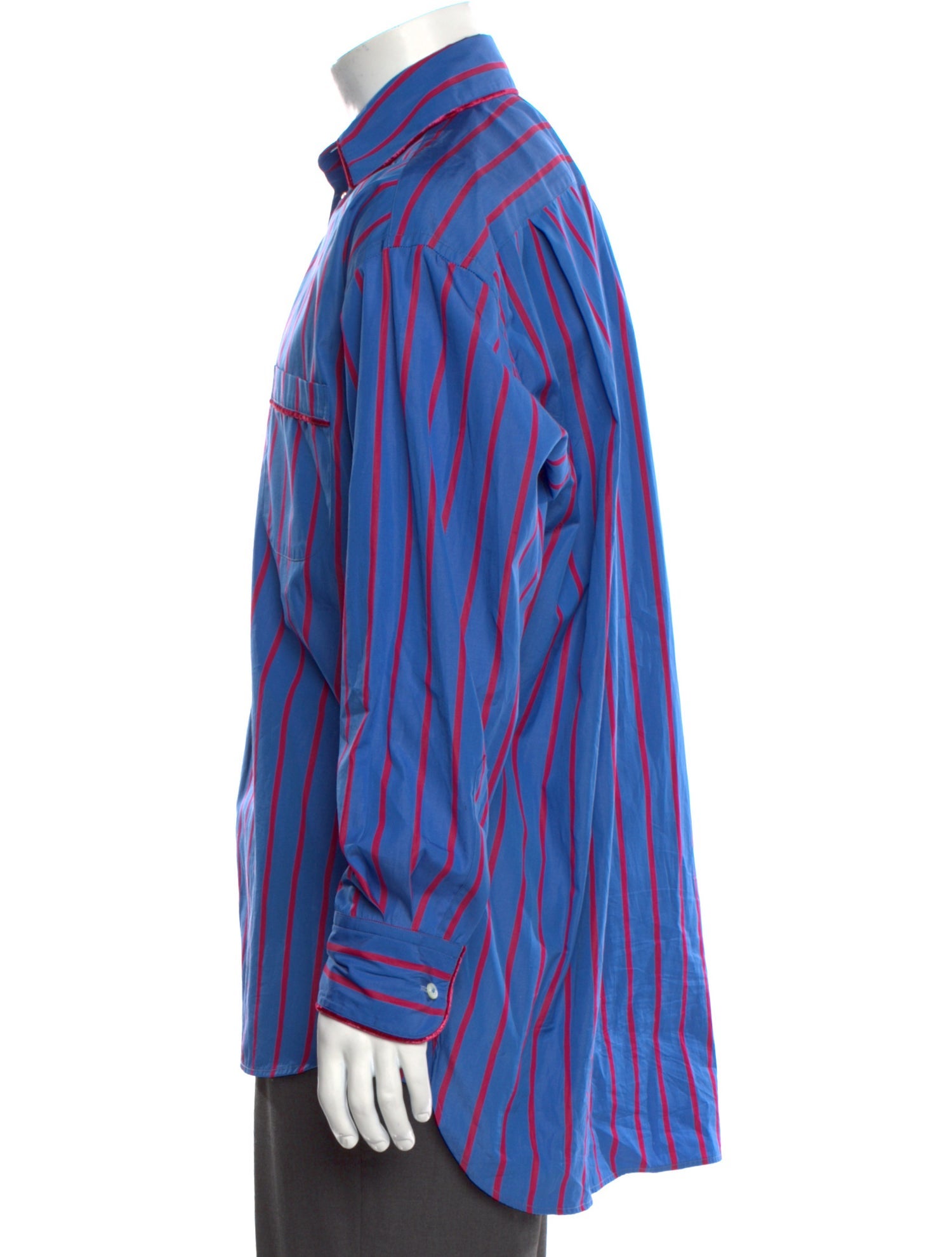 Etro Striped Long Sleeve Dress Shirt